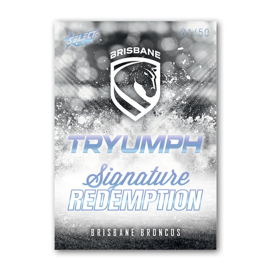 2026 NRL League Heroes - TRYUMPH – BLACK SIGNATURE Redemptions